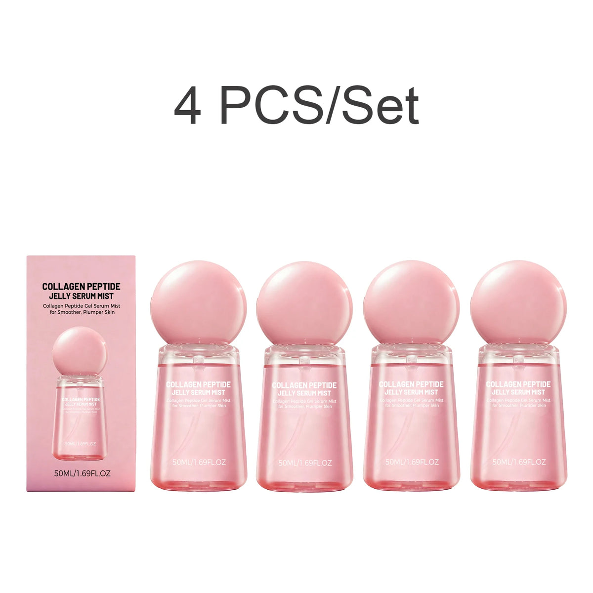 Collagen Peptide Jelly Serum Mist Smooth Dry Moisturizing Brighten Firm Fade Pore Nourishing Face Care Caviar Pdrn Essence Spray