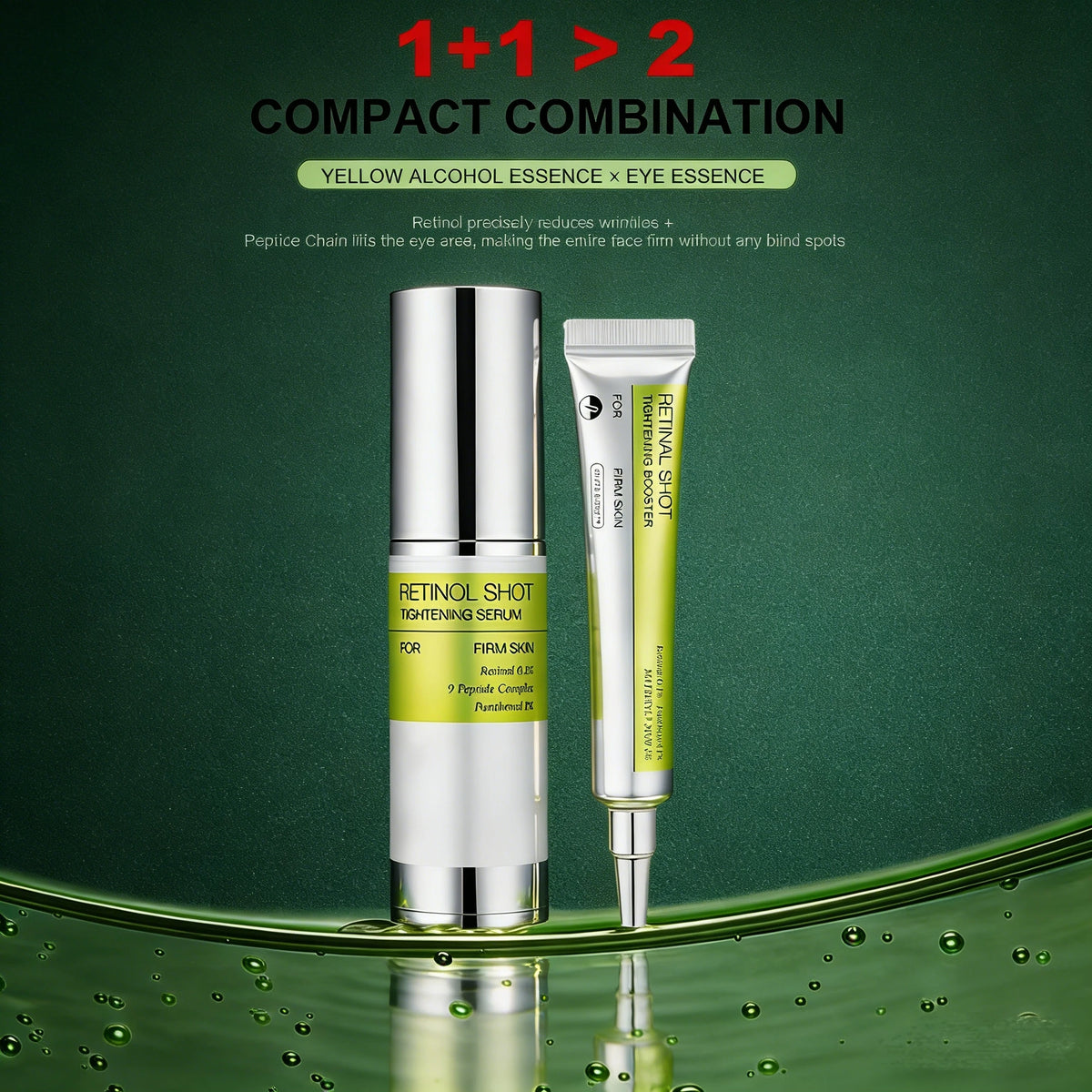 Korean Retinol Shot Face Serum Tightening Lifting Firming Wrinkle Fine Lines Smooth Pore Minimizing Hydrating Daily Use Skincare