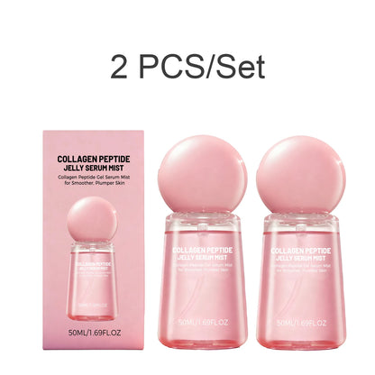 Collagen Peptide Jelly Serum Mist Smooth Dry Moisturizing Brighten Firm Fade Pore Nourishing Face Care Caviar Pdrn Essence Spray