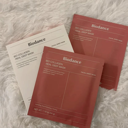 Hot Collagen Real Deep Mask Supplement Collagen Hydrating Overnight Hydrogel Mask Elasticity Improvement Pore Minimizing Firming