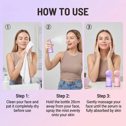 Collagen Peptide Jelly Serum Mist Smooth Dry Moisturizing Brighten Firm Fade Pore Nourishing Face Care Caviar Pdrn Essence Spray