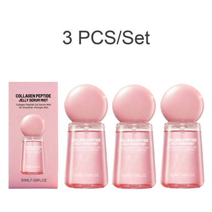 Collagen Peptide Jelly Serum Mist Smooth Dry Moisturizing Brighten Firm Fade Pore Nourishing Face Care Caviar Pdrn Essence Spray